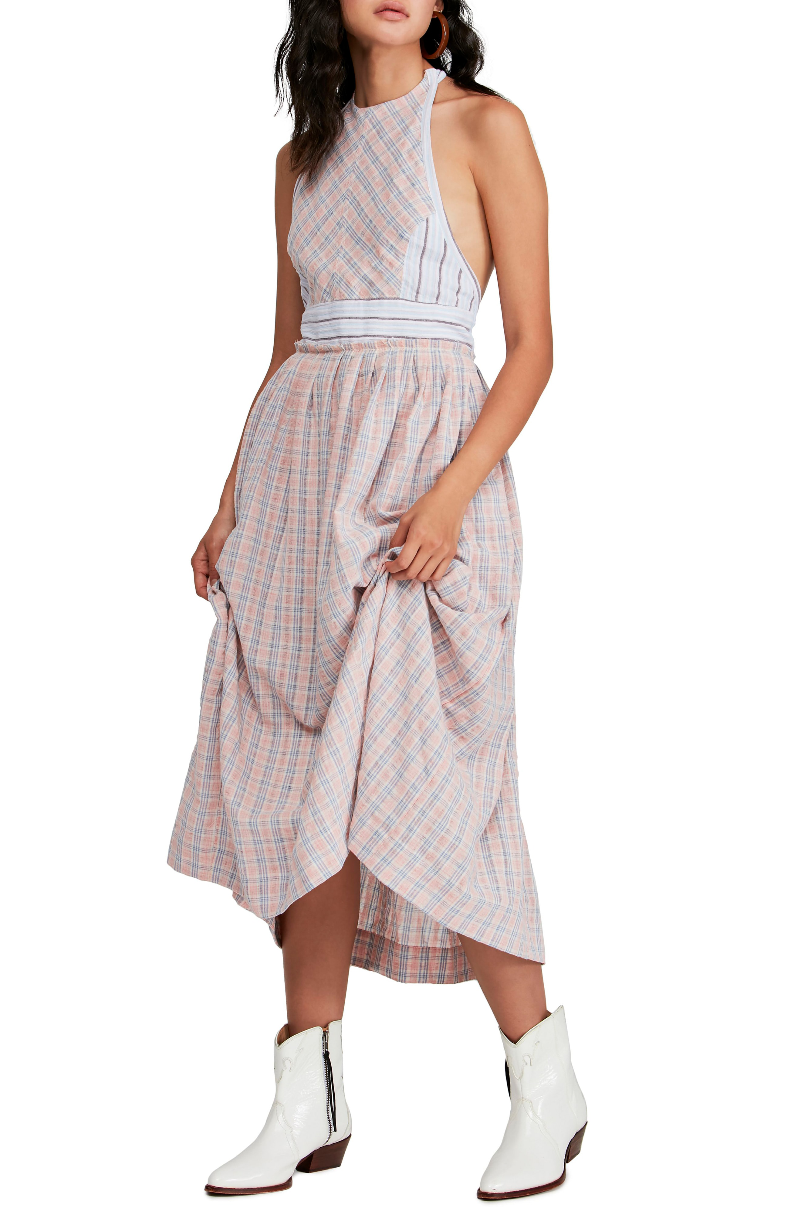 free people color theory midi dres