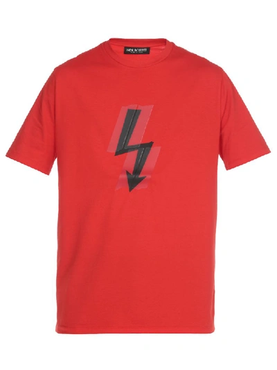 Neil Barrett Cotton T-shirt In Red/black