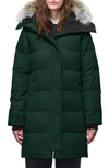 Canada Goose Shelburne Genuine Coyote Fur Trim Down Parka In Spruce