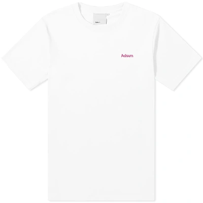 Adsum Core Logo Tee In White