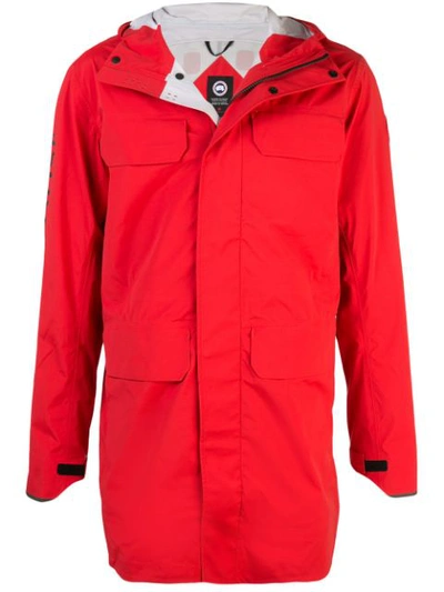 Canada Goose Seawolf Rain Jacket In Red
