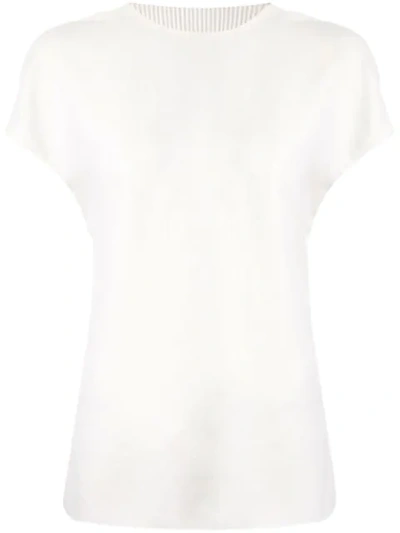Dion Lee Corrugated Pleated Top In White