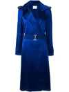 Dion Lee Trench Midi Dress In Blue