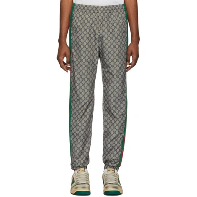 Gucci Gg Supreme Print Web Sweat Pants In 4350 Multicolour