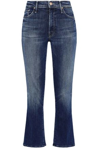 Mother High-rise Kick-flare Jeans In Dark Denim