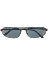 Balenciaga Agent Oval-frame Sunglasses In Black