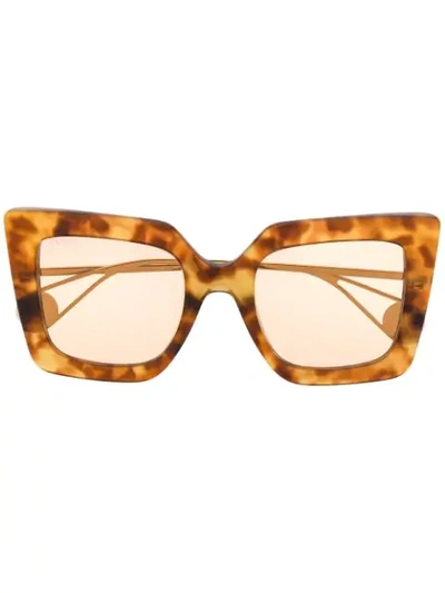 Gucci Square-shaped Sunglasses In Brown