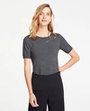 Ann Taylor The Sweater Tee In Silver Lake Grey