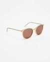 Ann Taylor Spring Round Sunglasses In Neutrals