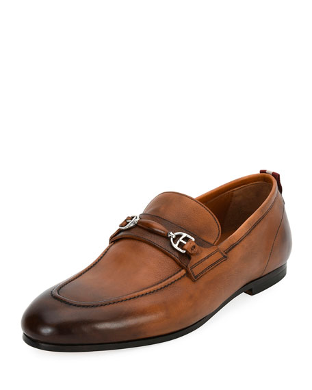 Bally Plintor Leather Bit-strap Loafer In Brown | ModeSens