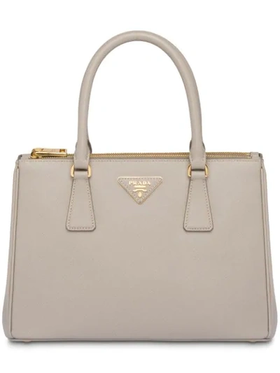 Prada Galleria Tote Bag In Metallic