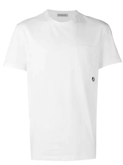 Moncler Patch-pocket Cotton-jersey T-shirt In White