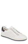 English Laundry Harry Perforated Sneaker In White Leather