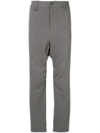 Makavelic Drop-crotch Trousers In Grey