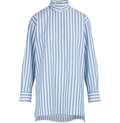 Acne Studios Striped Tunic In Blue White