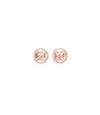 Tory Burch Crystal-pearl Stud Earring In Rose/rose Gold