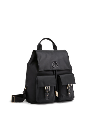 tory burch tilda nylon flap backpack