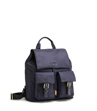 tory burch tilda nylon flap backpack