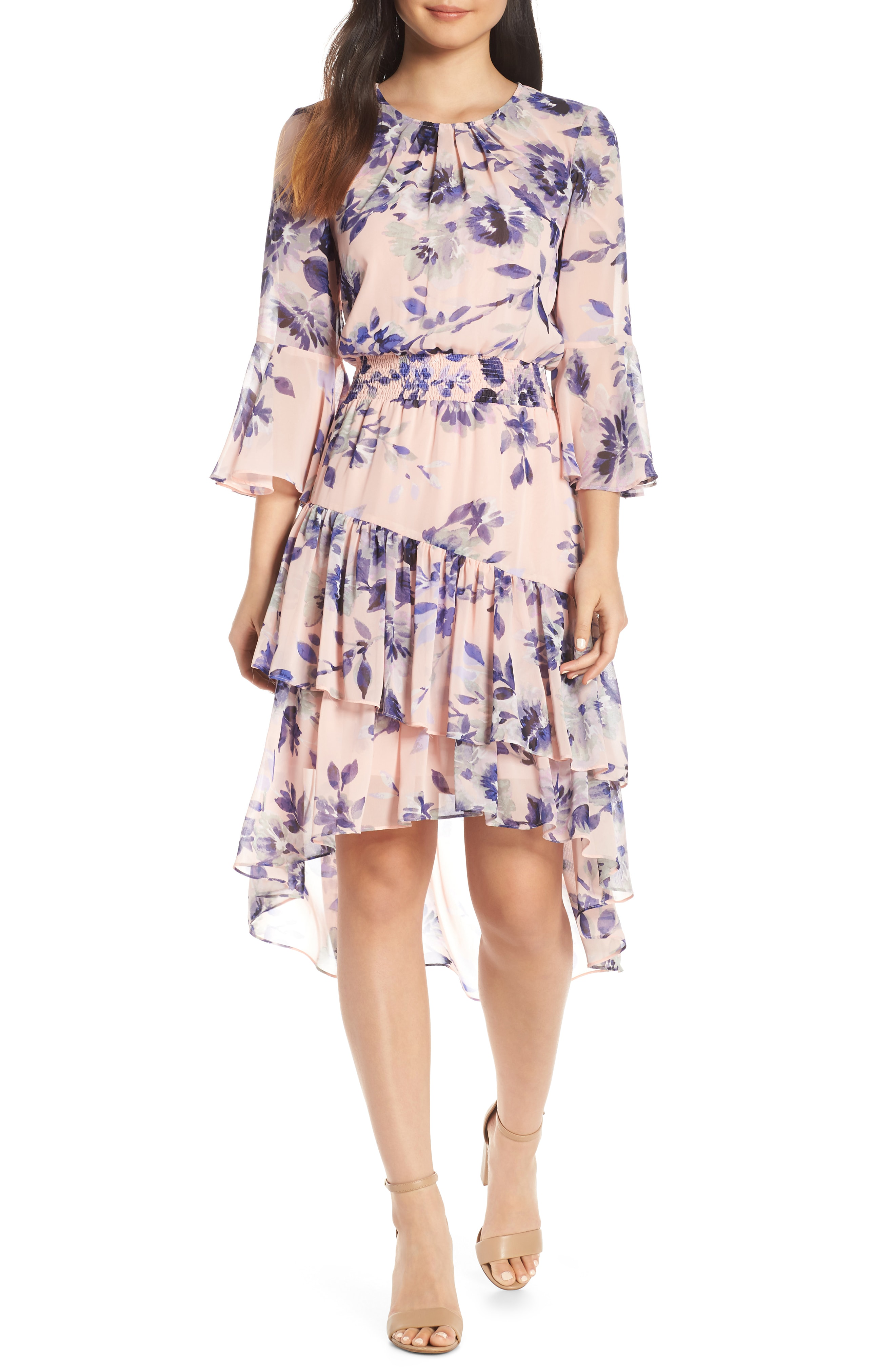 eliza j tiered ruffle dress