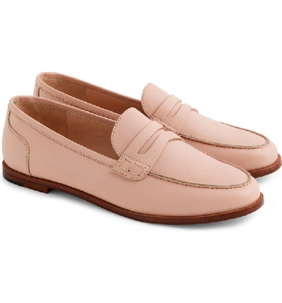 Jcrew Ryan Penny Loafer In Sun Washed Pink