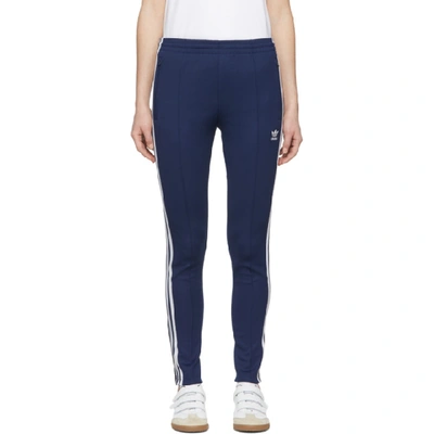 Adidas Originals Women's Originals Superstar Track Pants, Blue In Dark Blue