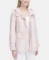 Calvin Klein Hooded Anorak Jacket In Blush