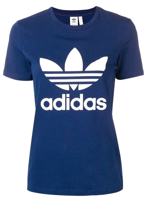 Adidas Originals Women S Originals Trefoil T Shirt Blue Modesens