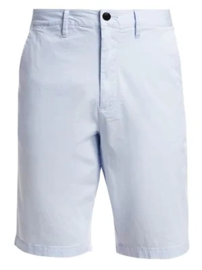 Emporio Armani Men's Satin Shorts In Light Blue