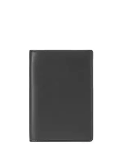 Smythson Bond Leather Passport Cover In Black