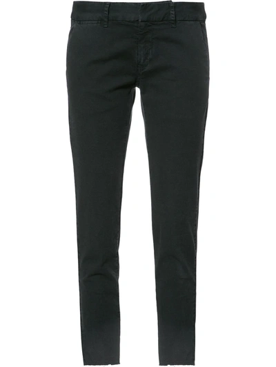 Nili Lotan Bias Cotton And Linen-blend Tapered-leg Trousers In Grey