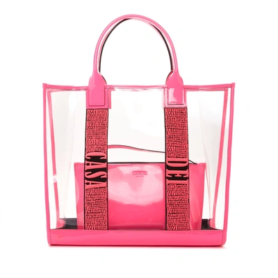 Casadei Shopping Bag Logomania In Pink