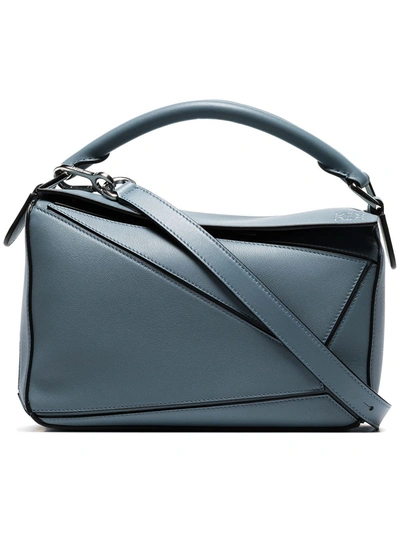 Loewe Blue Puzzle Small Leather Shoulder Bag