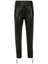 Andrea Bogosian Leather Skinny Pants In Black