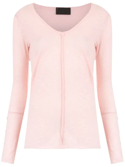 Andrea Bogosian Buttoned Blouse In Pink