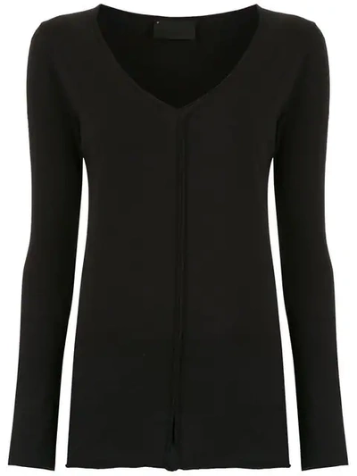 Andrea Bogosian Buttoned Blouse In Black