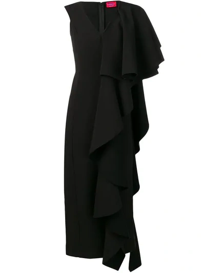 Solace London Alora Dress In Black