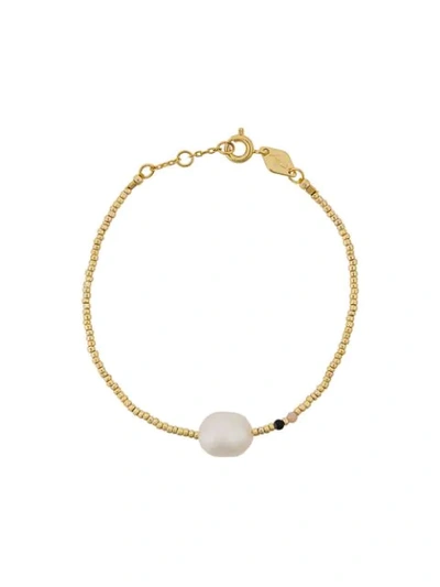 Anni Lu Baroque Pearl Bracelet In Gold