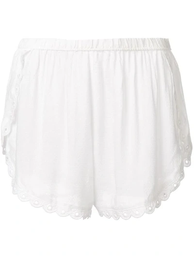 Morgan Lane Esti Pyjama Shorts In White