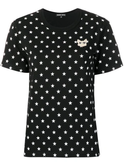 Markus Lupfer Anna Coco Cat Star Print T-shirt - 黑色 In Black