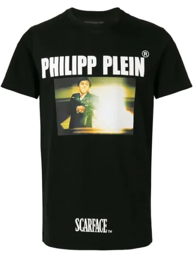 Philipp Plein Scarface Print T-shirt In Black