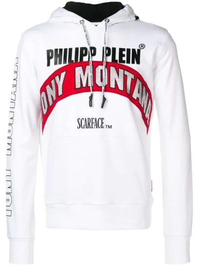 Philipp Plein Scarface Hoodie In White