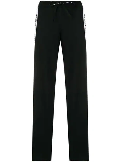 Fendi Side Logo Band Track Pants In Black