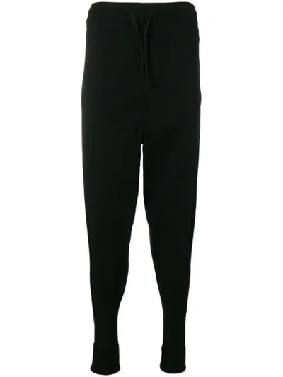 Y-3 Drawstring Slouched Trousers In Black