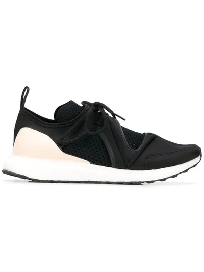 Adidas By Stella Mccartney Perforated Panel Sneakers In Black