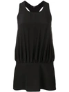 Aspesi Silk Tank Top In Black