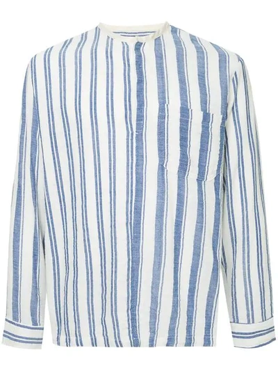 Lemlem Abel Mix Stripe T-shirt In Blue