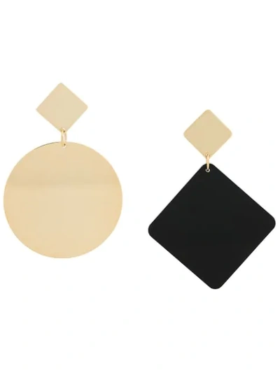 Isabel Marant Étoile Geometric Drop Earrings In Gold