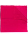 Faliero Sarti Plain Scarf - Pink