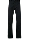 Emporio Armani Regular Slim Chinos In Black