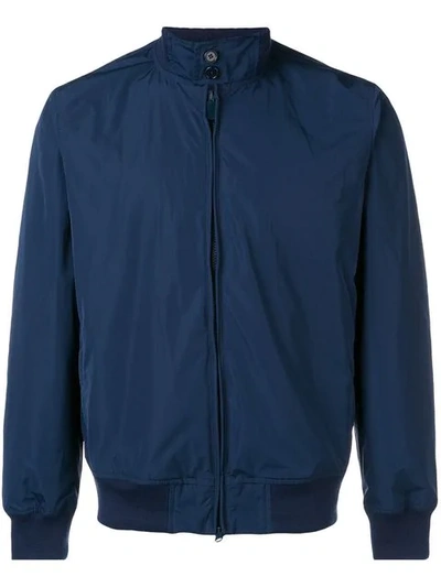 Aspesi Zip-up Bomber Jacket In Blue